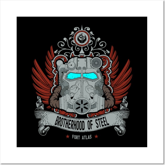 BROTHERHOOD OF STEEL (FORT ATLAS) Wall Art by Absoluttees